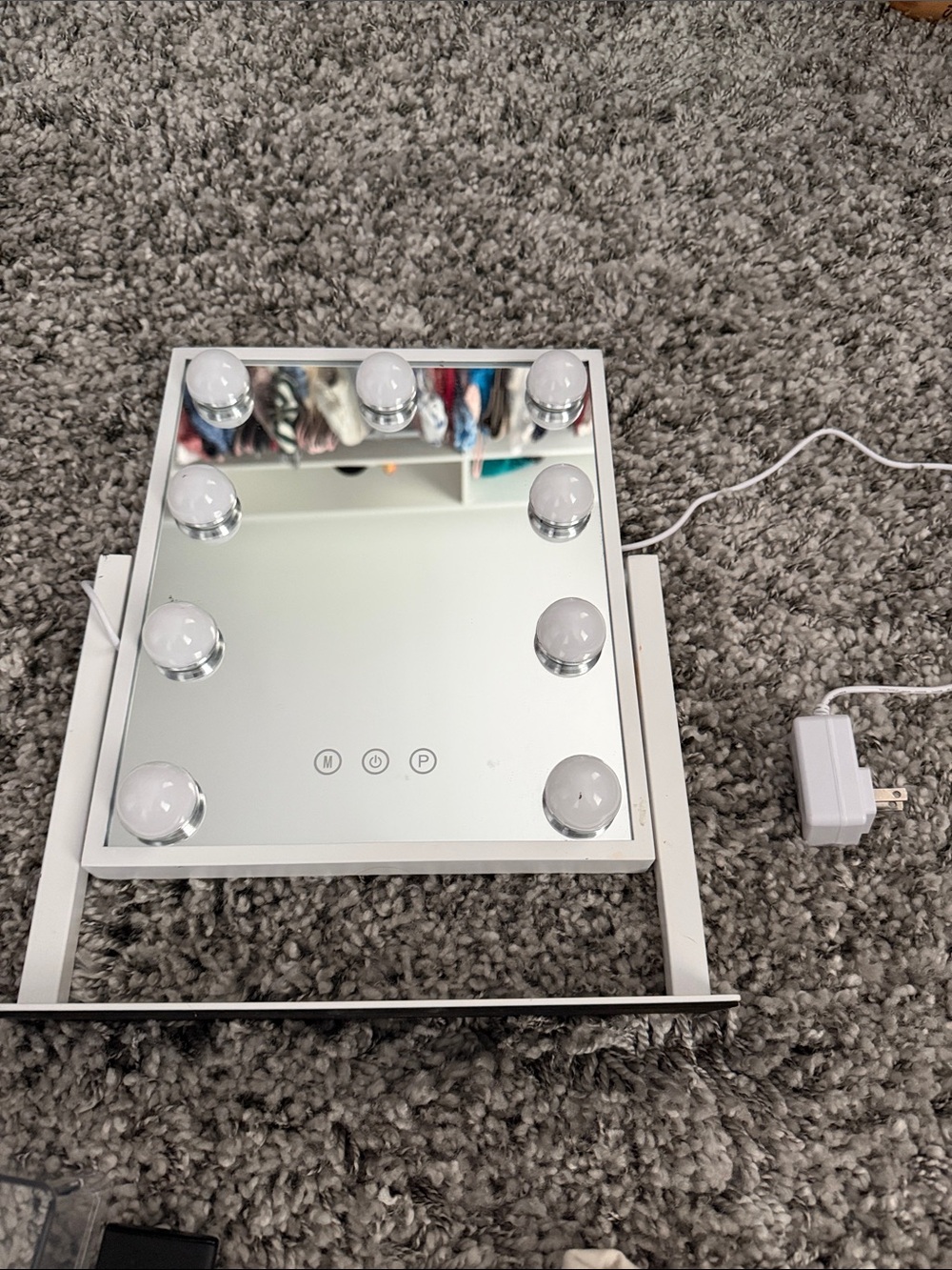 White LED Lighted Vanity Mirror with Touch Controls